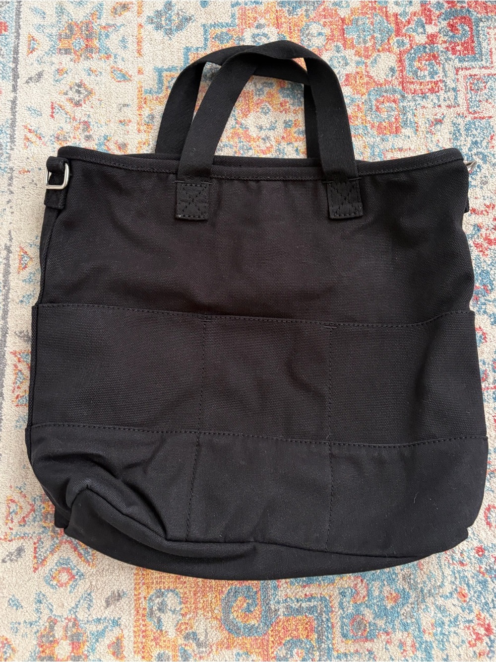 Lands End black canvas tote